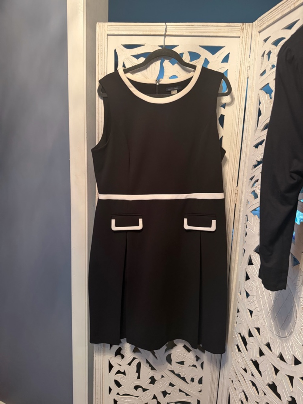 TommyHilfiger Classic Black and White Sleeveless Girls' Dress